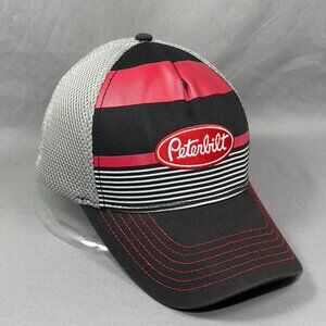 Peterbilt Stretch Fit Cap Hat BDA Mesh Trucker Souvenir Trucking Rig Diesel Mens